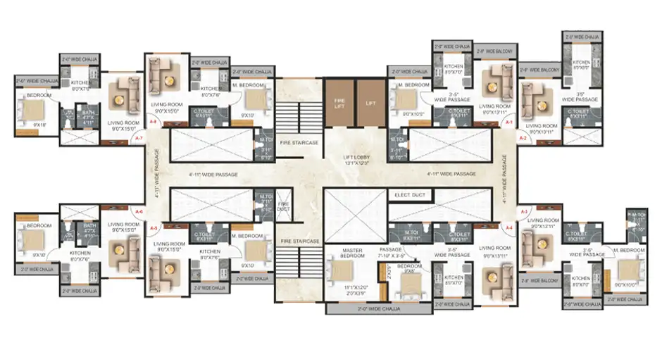 Vidhi Impression Dombivli Floor Plans